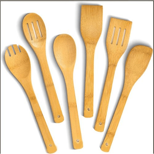 Bamboo Kitchen Utensil Set - 6 Pieces